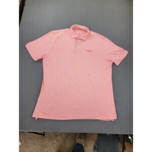 johnnie-O Polo Shirt Mens XL Pink‎ Heather Top Shelf UPF 50 Performance Golf